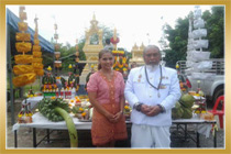 งานตั้งศาลพระพรหม คุณอร จังหวัดชลบุรี