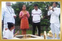 งานตั้งศาลพระพรหม คุณอร จังหวัดชลบุรี