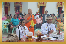 พิธียกพระพุทธรูปเก่าขึ้นแท่นประดิษฐ์ฐาน ณ วัดอารีราษฎร์  จังหวัดนครนายก